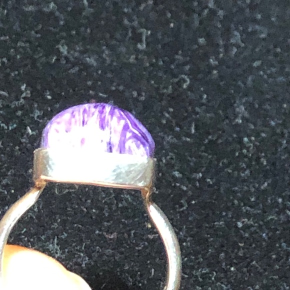 Charoite and Sterling Ring - Picture 2 of 6